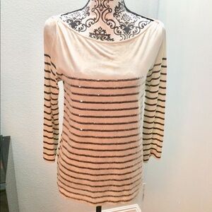 J.Crew Boat Neck Striped Top